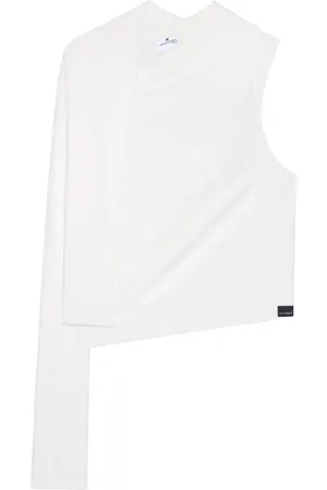 Courrèges Chemise asymétrique à épaules dénudées