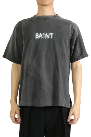 SAINT MXXXXXX Text-print cotton T-shirt