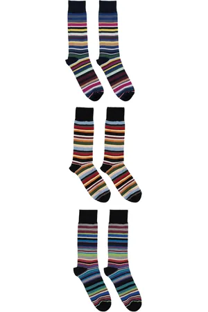 Paul Smith Lot de trois paires de chaussettes à rayures