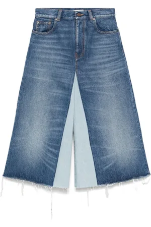 Chloé Short en jean à design patchwork