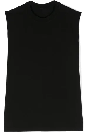 Rick Owens T-shirt en coton à design sans manches