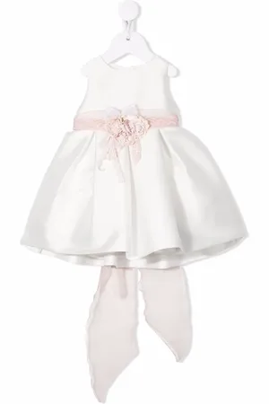 Mimilù Robe sans manches à fleurs appliquées