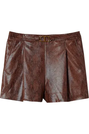 Twin-Set Short à effet peau de lézard