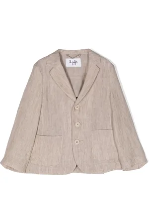 Il gufo Blazer en lin à simple boutonnage