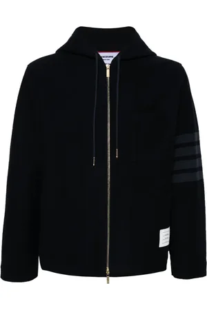 Thom Browne Veste rayée à capuche