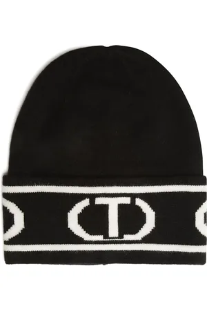 Twin-Set Bonnet à logo en jacquard