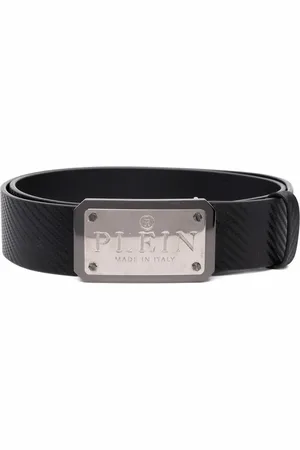 Philipp Plein Ceinture en cuir à boucle logo