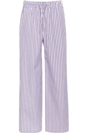 Palm Angels Pantalon droit à bande logo