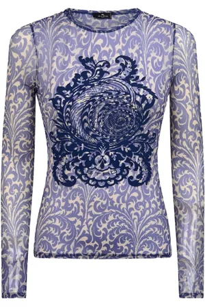 Etro T-shirt en tulle