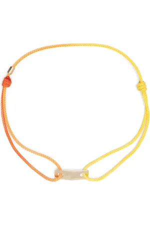 LUIS MORAIS Bracelet en cordes à breloque or 14ct