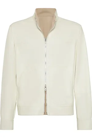 Brunello Cucinelli Veste bomber à design réversible