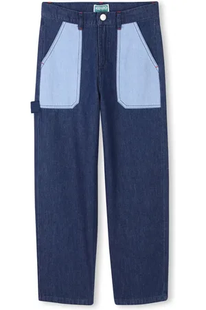 Kenzo Jean droit à taille élastiquée