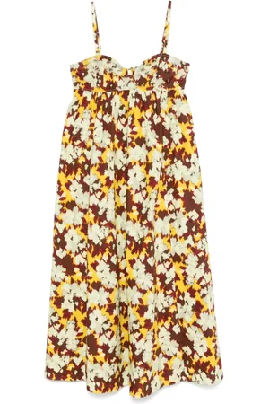 ULLA JOHNSON Robe Harlan à coupe mi-longue