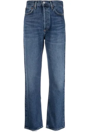 AGOLDE Jean droit à taille haute
