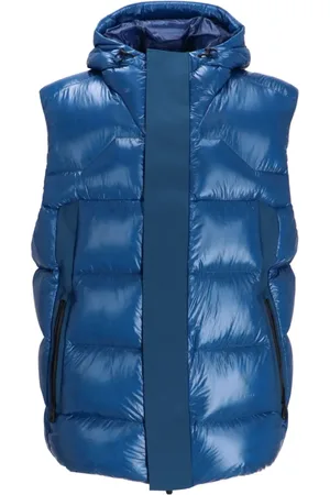 HUGO BOSS Gilet matelassé à capuche et patch logo