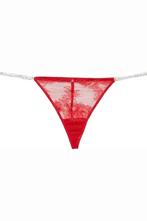 FLEUR DU MAL String Crystal Bouquet en dentelle