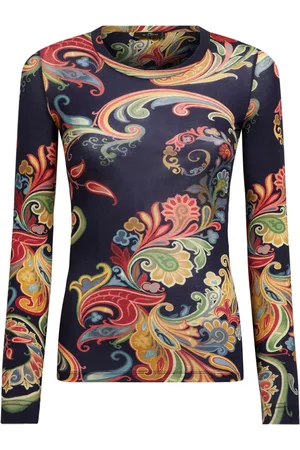 Etro T-shirt en laine à imprimé graphique
