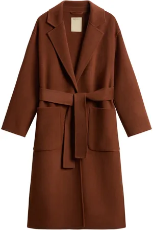 Woolrich Manteau en laine à taille ceinturée
