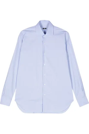 BARBA Chemise en popeline de coton