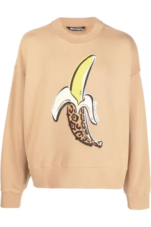 Palm Angels Sweat à imprimé Leopard Banana