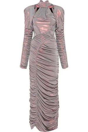 MITILIANE COUTURE Robe longue à effet holographique