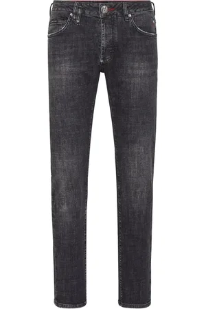 Philipp Plein Jean droit à taille basse