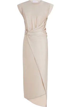 Paco rabanne Robe mi-longue à fronces