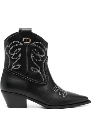 Twin-Set Bottines Texas 50 mm en cuir