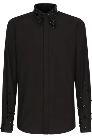 Dolce & Gabbana Chemise en coton à ornements strassés