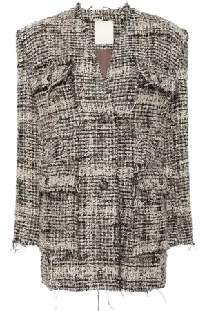 JNBY Veste en tweed à col v