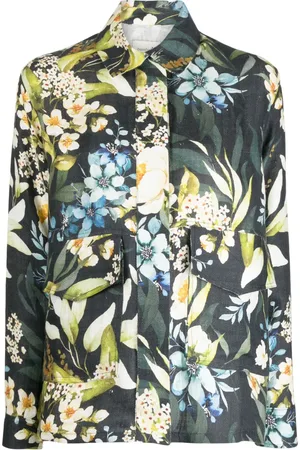 Bambah Trench Gardenia en lin