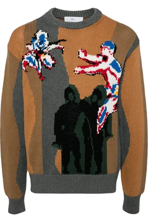 TOGA PULLA Pull à détails intarsia