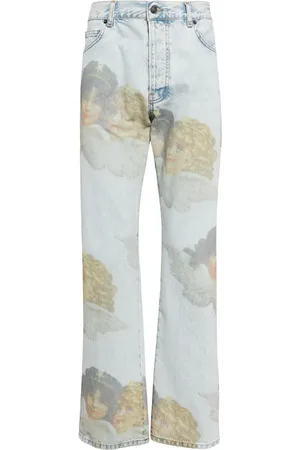 Fiorucci Jean en coton biologique à motif ange