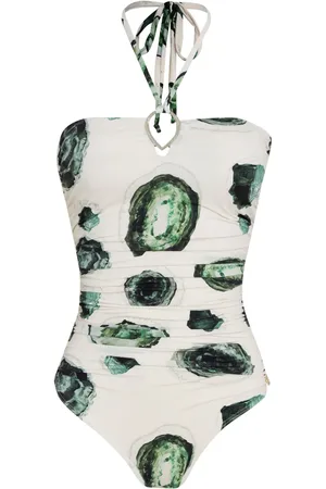 Brigitte Maillot de bain à imprimé émeraude
