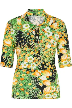 ROSETTA GETTY Polo à fleurs imprimées