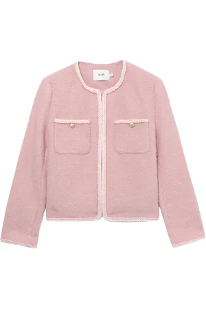 B+AB Veste en tweed à bords tressés