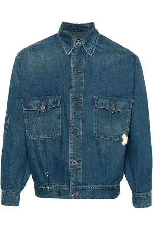 Maison Margiela Veste en jean à effet usé