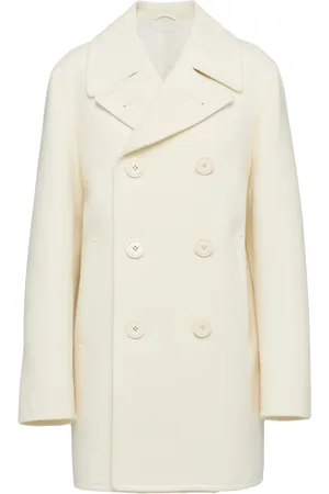 Prada Caban en laine à boutonnière croisée