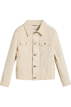 Brunello Cucinelli Veste en jean à poches poitrine