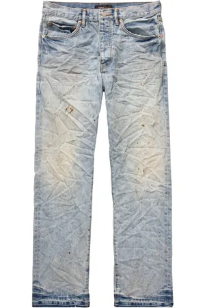 Purple Brand Jean droit à effet froissé