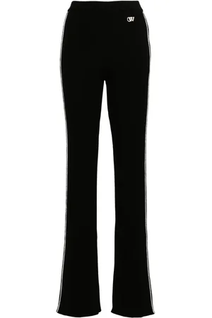 OFF-WHITE Pantalon évasé à rayures latérales