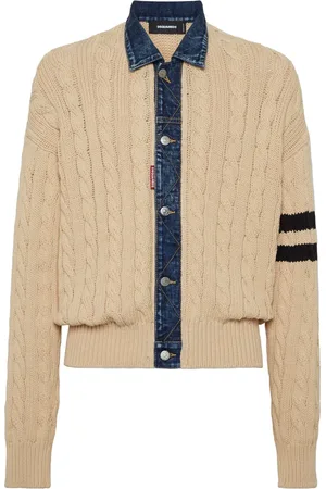 Dsquared2 Cardigan en maille torsadée