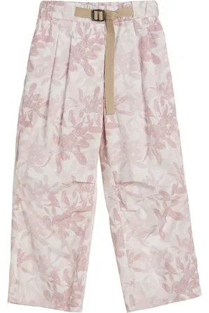 Brunello Cucinelli Pantalon à fleurs