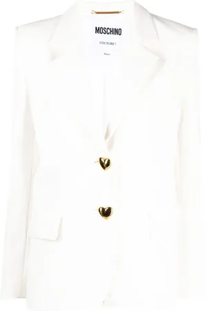 Moschino Blazer à boutons cœurs