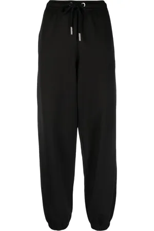 Moncler Pantalon de jogging en coton à patch logo