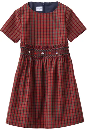 Familiar Robe mi-longue à carreaux
