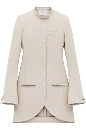Courrèges Manteau Ellipse à design asymétrique
