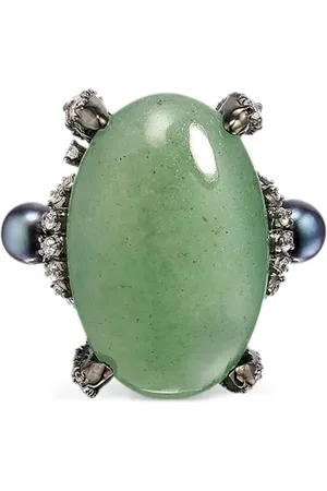 Anabela Chan Bague Matrix Love and Pain en or blanc 18ct