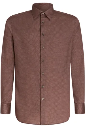Etro Chemise en coton à imprimé géométrique