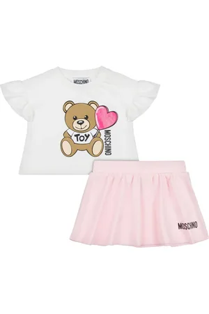 Moschino Ensemble jupe-haut à logo imprimé